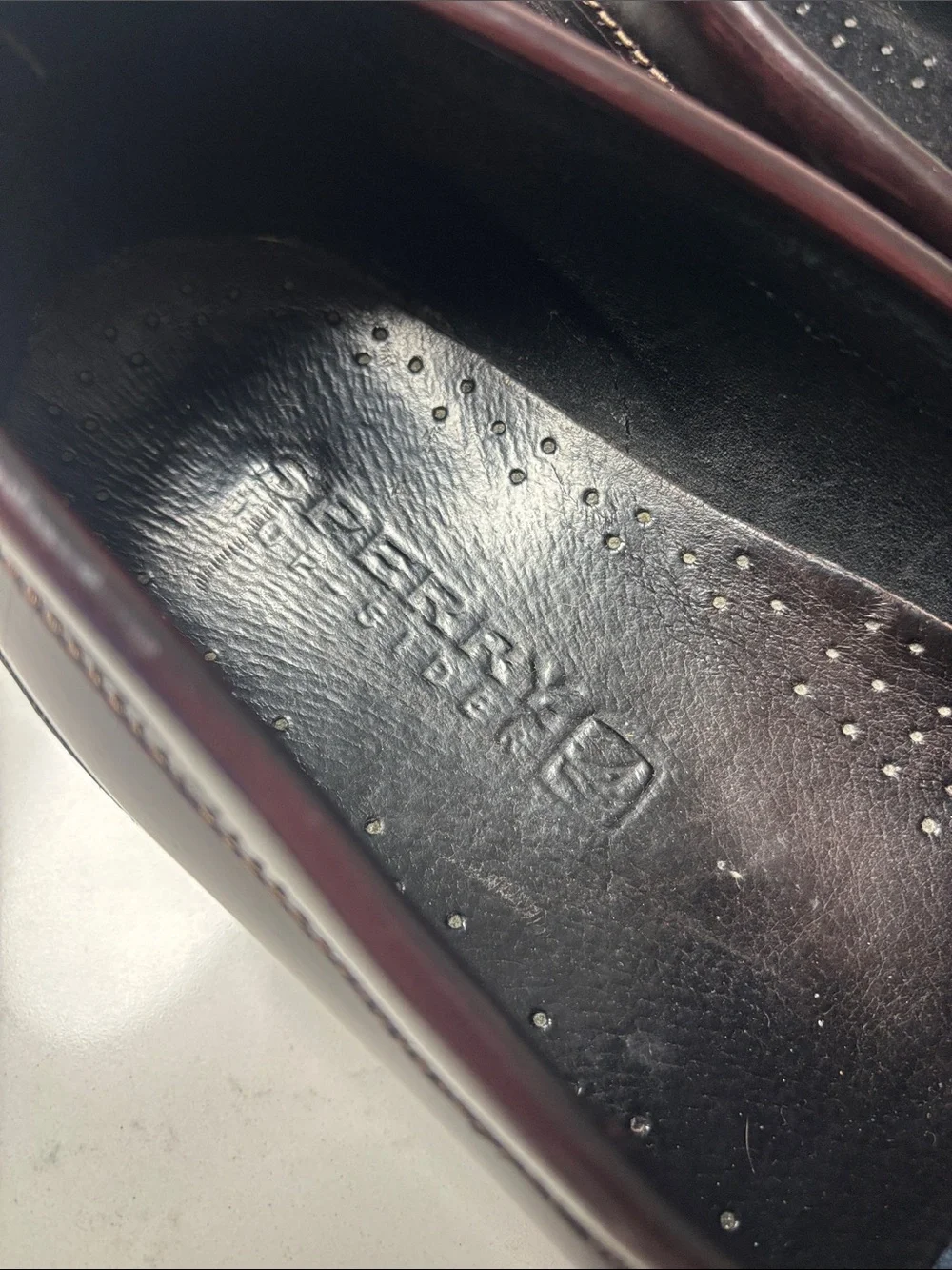 Sperry Men’s Burgundy Leather Penny Loafers